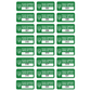 10,000 Custom Printed Two Colors Asset Identification Tags 1" x 0.5" (25mm x 13mm) >Click on item details to customize.