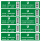 5,000 Custom Printed Two Colors Asset Identification Tags 1.5" x 0.6" (38mm x 15mm) >Click on item details to customize.