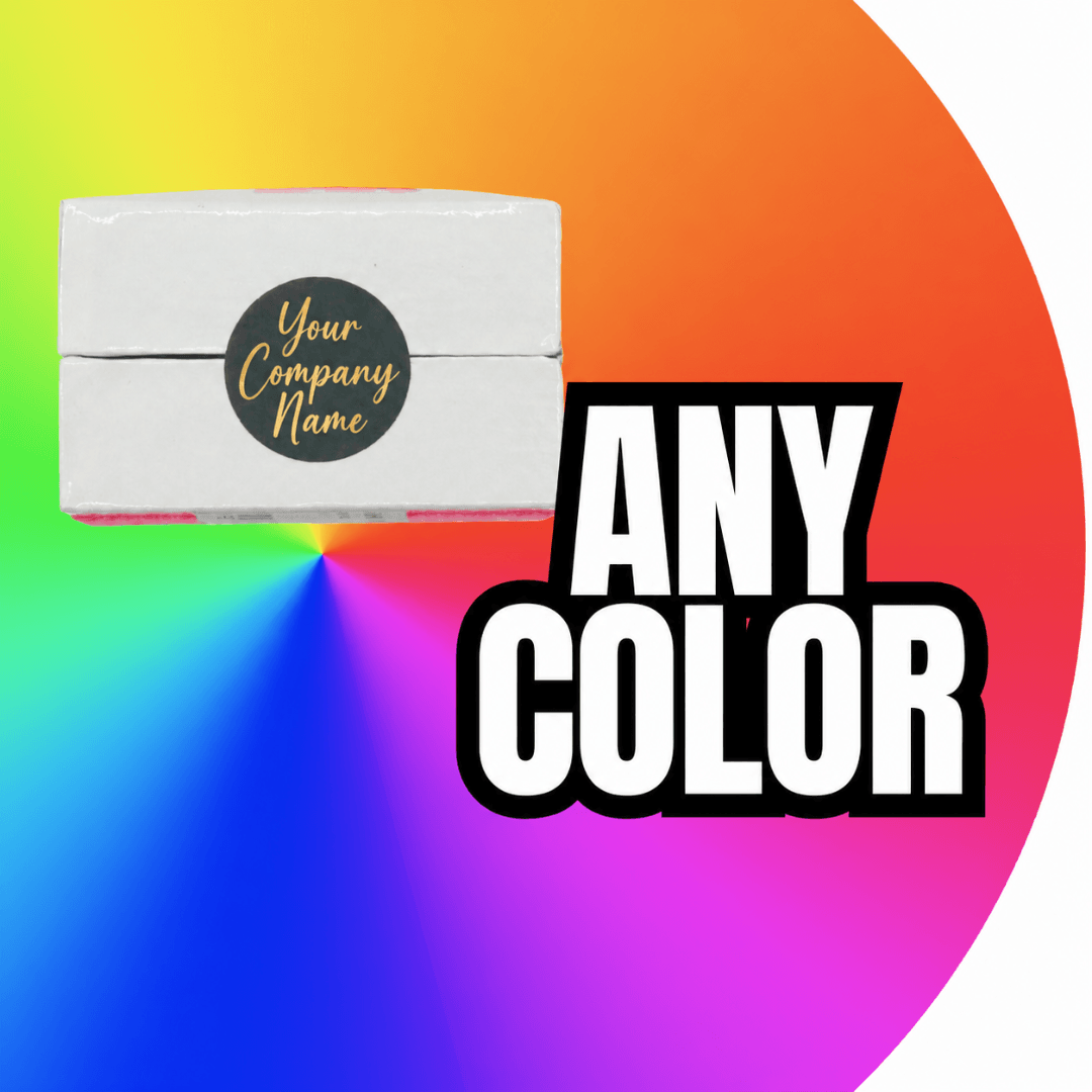 50,000 TamperFlex® Tamper Evident Delaminating Labels, Custom Color + Custom Print - Round/ Circle Size 0.75" diameter (19mm).