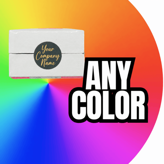 50,000 TamperFlex® Tamper Evident Delaminating Labels, Custom Color + Custom Print - Round/ Circle Size 0.75" diameter (19mm).