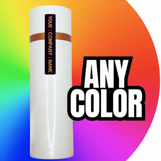 50,000 TamperFlex® Tamper Evident Delaminating Labels, Custom Color + Custom Print - Size 2" x 0.5" (51mm x 13mm)