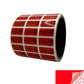 10,000 TamperColor® Red Custom Printed Security Labels: Tamper Evident, Rectangle 1" x 0.5" (25mm x 13mm) >Click on item details to customize.