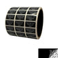 500 Tamper Evident Black Security Labels TamperColor® Seal Sticker, Rectangle 1" x 0.5" (25mm x 13mm). Printed: Warranty Void if Removed.