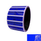 500 Blue TamperColor® Tamper Evident Security Label Seal Sticker, Rectangle 2" x 0.5" (51mm x 13mm). Printed: Warranty Void if Removed + Serial Number