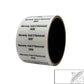 2,000 White TamperColor® Tamper Evident Security Label Seal Sticker, Rectangle 2" x 0.5" (51mm x 13mm). Printed: Warranty Void if Removed + Serial Number