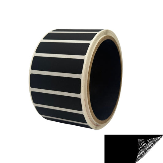 5,000 Black No Residue Tamper-Evident Security Labels TamperGuard¬Æ Seal Sticker, Rectangle 2" x 0.5" (51mm x 13mm).