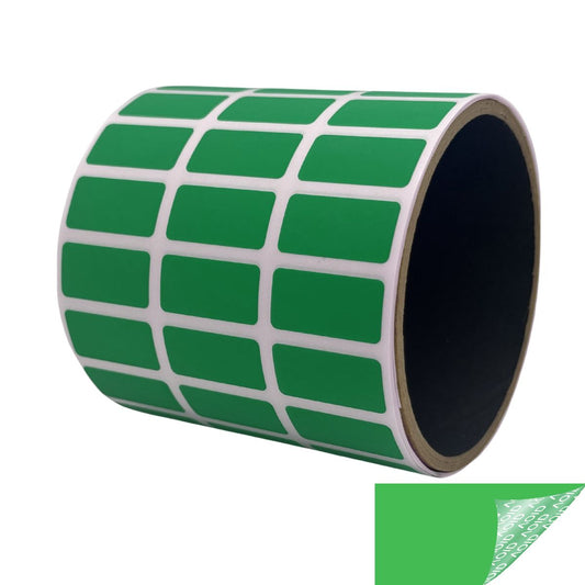 5,000 Green TamperGuard® Tamper Evident Security Label Seal Sticker Non Residue, Rectangle 1"x 0.5" (25mm x 13mm).