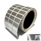 2,000 Bright TamperVoid Metallic Silver Tamper-Evident Security Labels Seal Sticker, Rectangle 1" x 0.5" (25mm x 13mm).