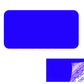 250 Blue Tamper-Evident Security Labels TamperColor® Seal Stickers, Rectangle 1" x 0.5" (25mm x 13mm).