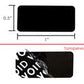 250 Black Tamper-Evident Security Labels TamperColor® Seal Stickers, Rectangle 1" x 0.5" (25mm x 13mm).
