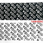 250 Black Tamper-Evident Security Labels TamperColor® Seal Stickers, Rectangle 2.75" x 1" (70mm x 25mm).
