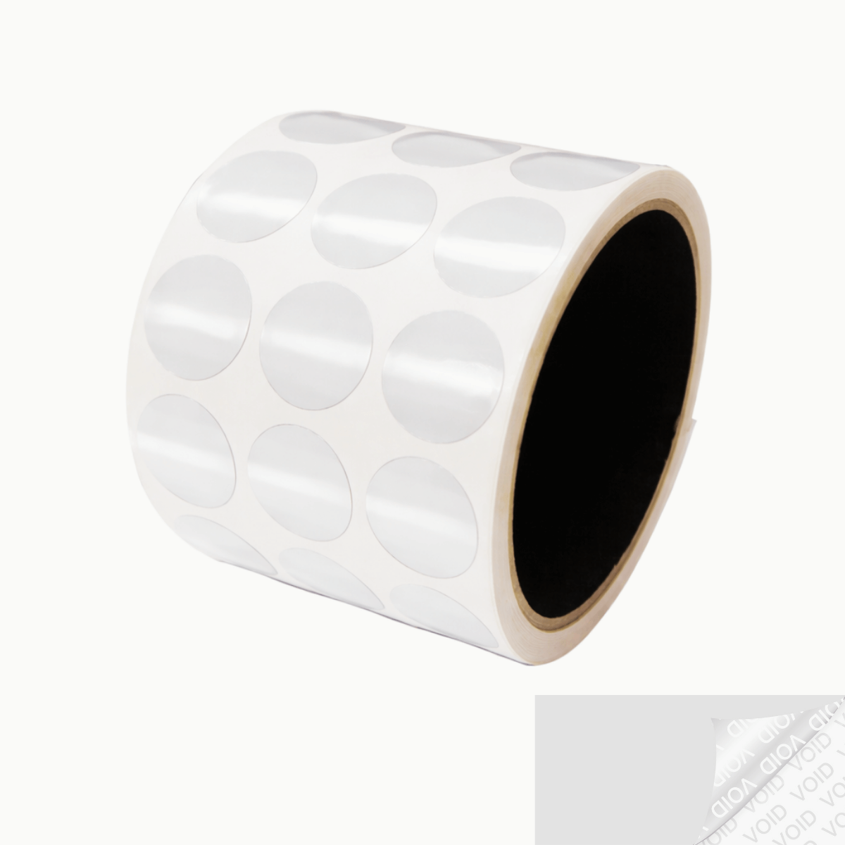 5,000 Clear TamperColor® Tamper Evident Security Label Seal Sticker, Circle 0.75" (19mm).
