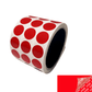 250 Red TamperColor® Tamper Evident Security Label Seal Sticker, Circle 0.75" (19mm).