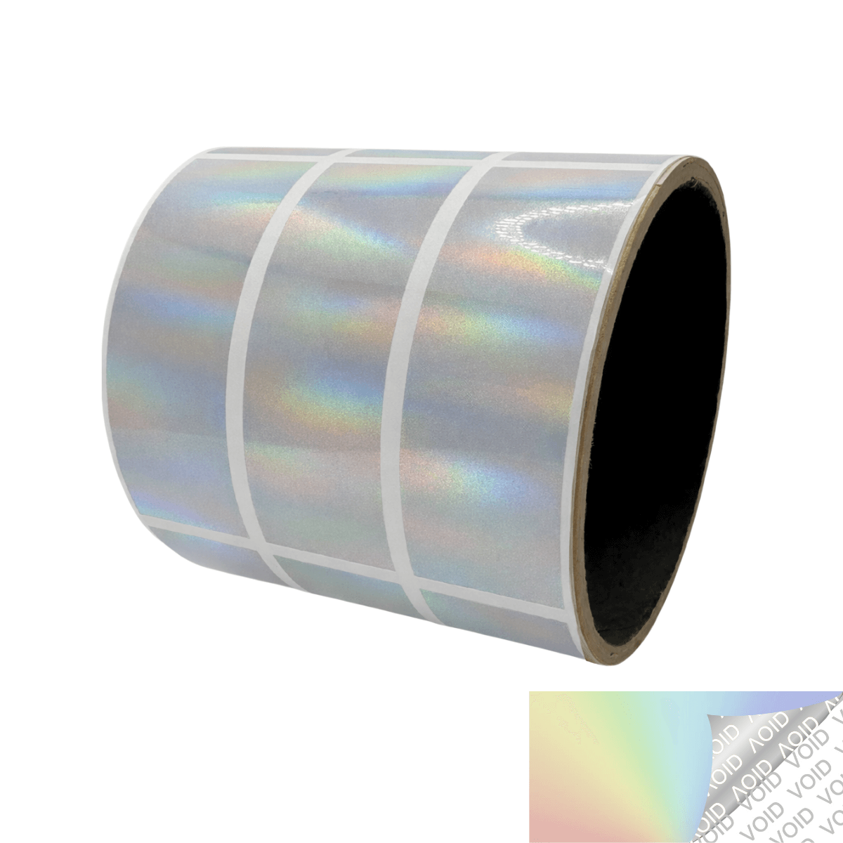 1,000 Rainbow Tamper-Evident Security Labels TamperColor® Seal Stickers, Rectangle 2.75" x 1" (70mm x 25mm).