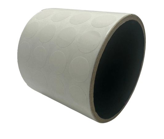 500 White Tamper-Evident Security Labels TamperColor® Seal Stickers, Circle 0.5" (13mm).