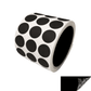 2,000 Black No Residue Tamper-Evident Security Labels TamperGuard® Seal Sticker, Round/ Circle 0.75" diameter (19mm).
