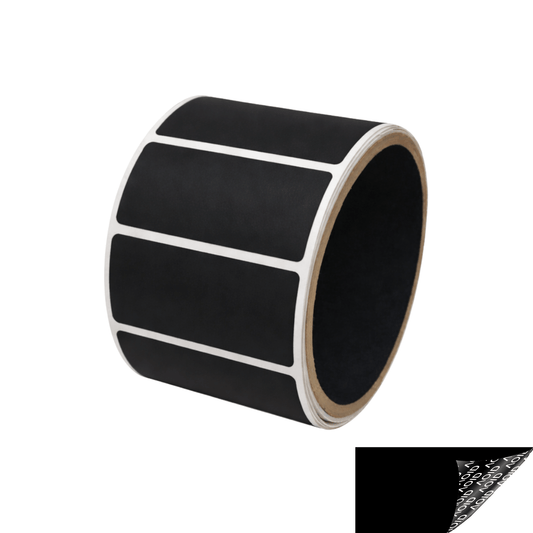 5,000 Black No Residue Tamper-Evident Security Labels TamperGuard® Seal Sticker, Rectangle 2" x 1" (51mm x 25mm).