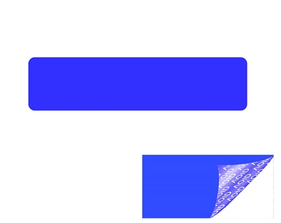 2,000 Blue No Residue Tamper-Evident Security Labels TamperGuard® Seal Sticker, Rectangle 2" x 0.5" (51mm x 13mm).