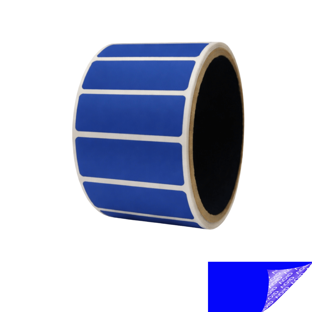 2,000 Blue No Residue Tamper-Evident Security Labels TamperGuard® Seal Sticker, Rectangle 2" x 0.5" (51mm x 13mm).
