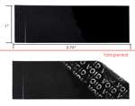 1,000 Black No Residue Tamper-Evident Security Labels TamperGuard® Seal Sticker, Rectangle 2.75" x 1" (70mm x 25mm).