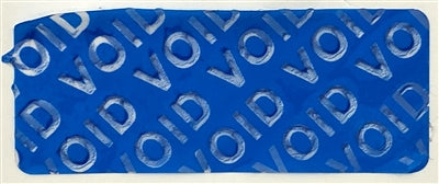 250 Blue No Residue Tamper-Evident Security Labels TamperGuard® Seal Sticker, Rectangle 1.5" x 0.6" (38mm x 15mm).