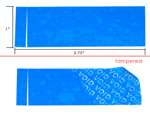 250 Blue No Residue Tamper-Evident Security Labels TamperGuard® Seal Sticker, Rectangle 2.75" x 1" (70mm x 25mm).