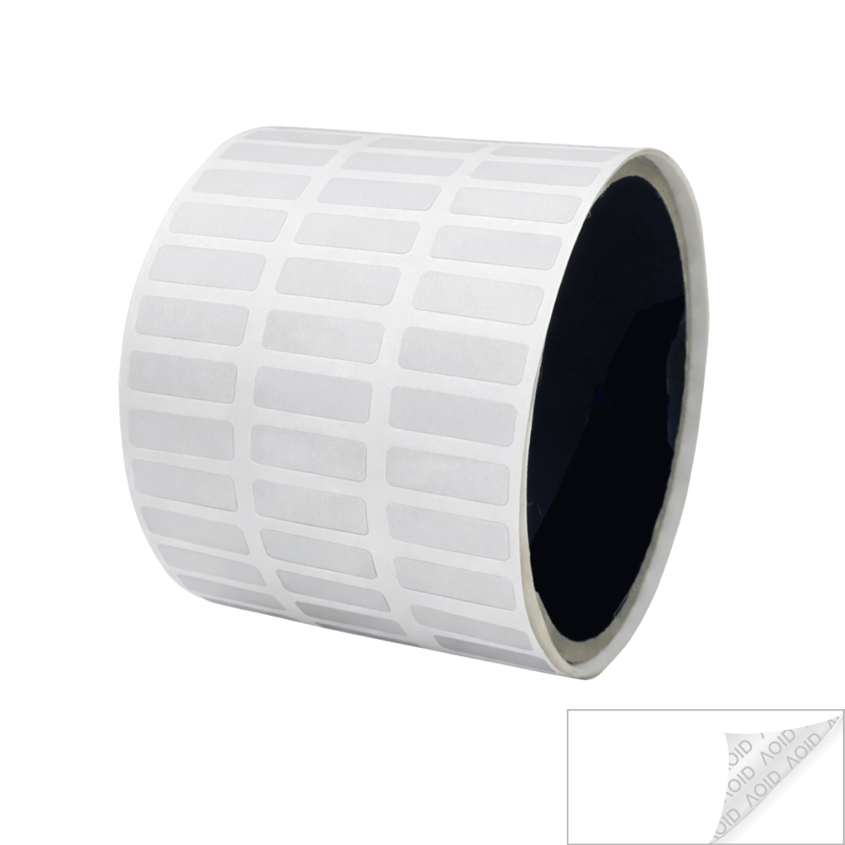 5,000 Clear TamperGuard® Tamper Evident Security Label Seal Sticker Non Residue, Rectangle 0.75" x 0.25" (19mm x 6mm).