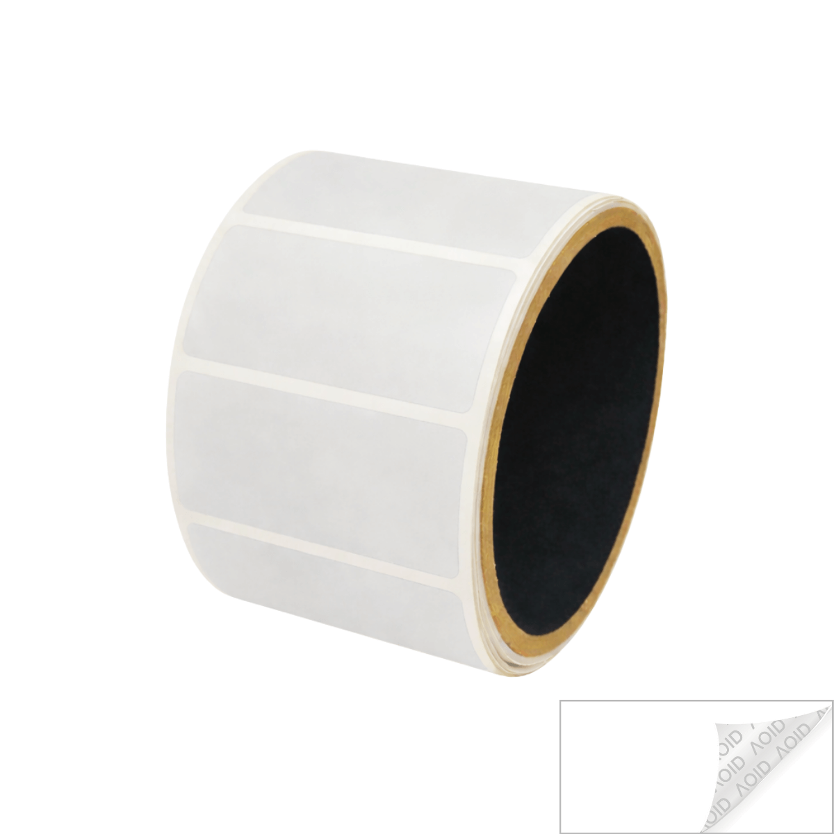 500 Clear No Residue Tamper-Evident Security Labels TamperGuard® Seal Sticker, Rectangle 2" x 1" (51mm x 25mm).