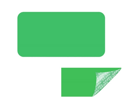 2,000 Green TamperGuard® Tamper Evident Security Label Seal Sticker Non Residue, Rectangle 1"x 0.5" (25mm x 13mm).