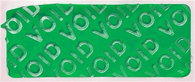 1,000 Green Tamper-Evident Security Labels TamperGuard® Seal Sticker, Rectangle 1.5" x 0.6" (38mm x 15mm).