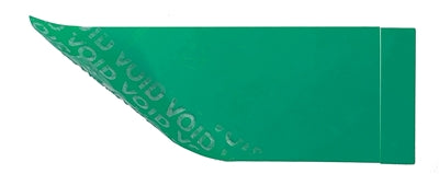 1,000 Green Non Residue Tamper-Evident Security Labels TamperGuard® Seal Sticker, Rectangle 2.75" x 1" (70mm x 25mm).