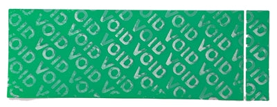 1,000 Green Non Residue Tamper-Evident Security Labels TamperGuard® Seal Sticker, Rectangle 2.75" x 1" (70mm x 25mm).