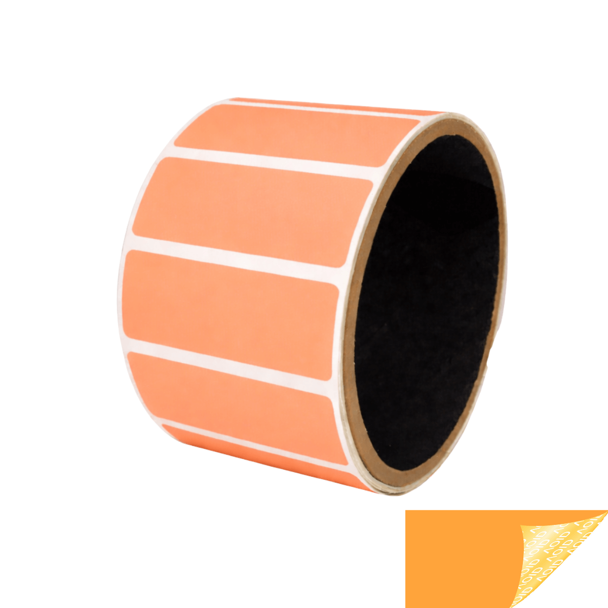 2,000 Orange TamperGuard® Tamper Evident Security Label Seal Sticker Non Residue, Rectangle 2" x 0.75" (51mm x 19mm).