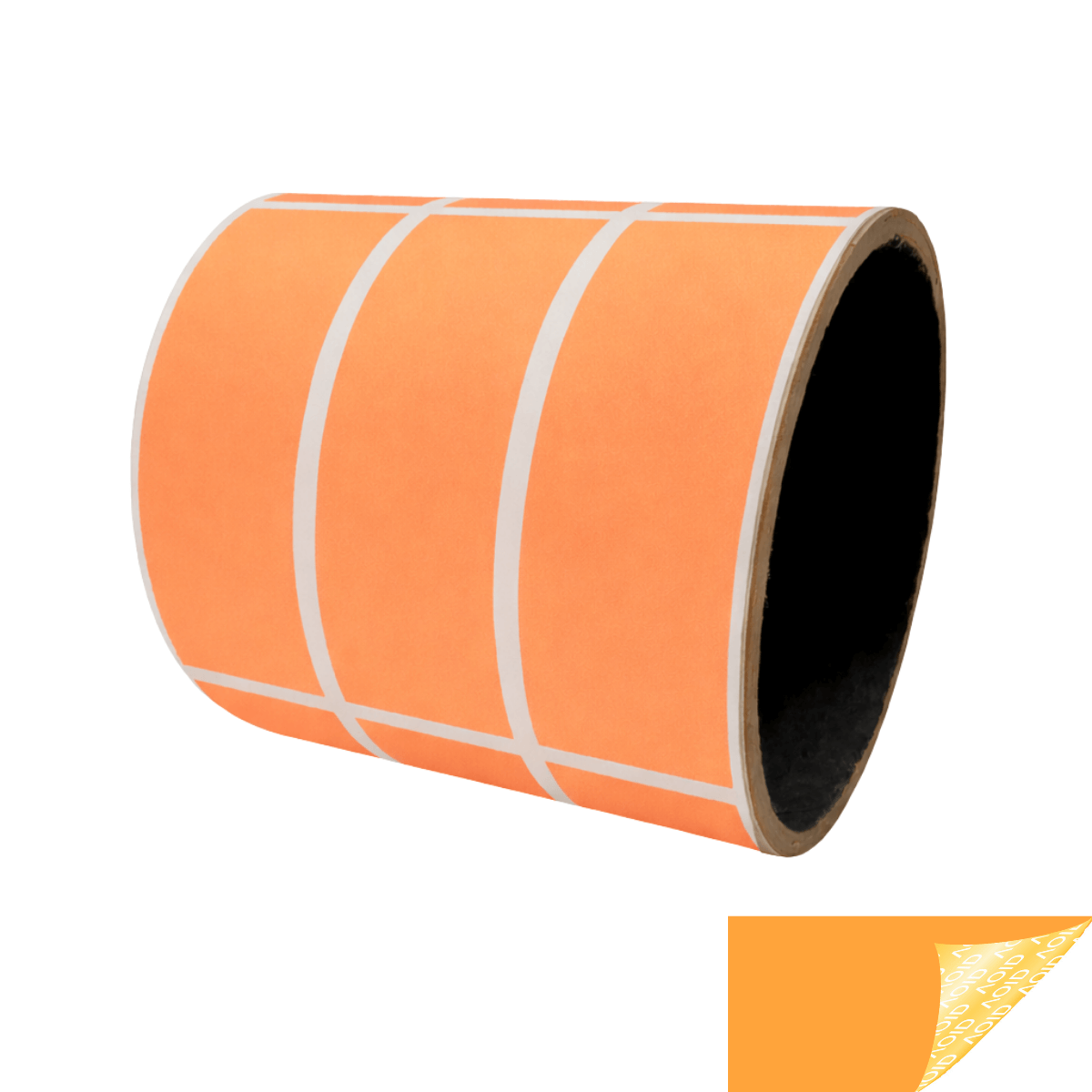 2,000 Orange No Residue Tamper-Evident Security Labels TamperGuard® Seal Sticker, Rectangle 2.75" x 1" (70mm x 25mm).