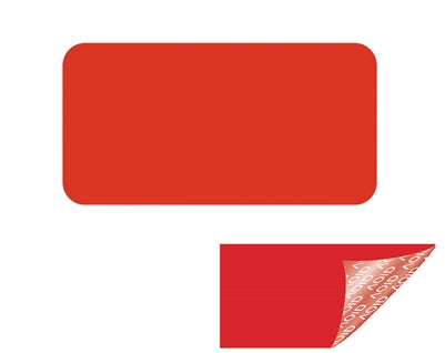 2,000 Red TamperGuard® Tamper Evident Security Label Seal Sticker Non Residue, Rectangle 1"x 0.5" (25mm x 13mm).