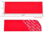 10,000 Red No Residue Tamper-Evident Security Labels TamperGuard® Seal Sticker, Rectangle 2.75" x 1" (70mm x 25mm).