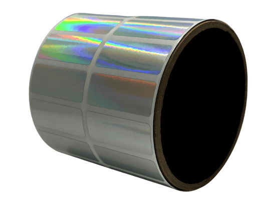 1,000 Rainbow No Residue Tamper-Evident Security Labels TamperGuard® Seal Sticker, Rectangle 1.5" x 0.6" (38mm x 15mm).