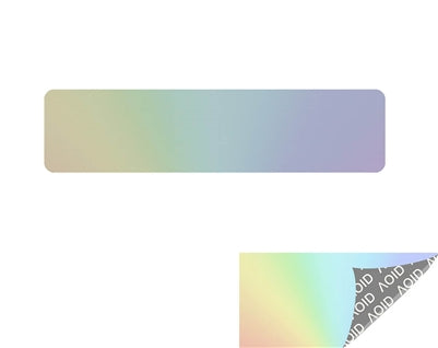 2,000 Rainbow No Residue Tamper-Evident Security Labels TamperGuard® Seal Sticker, Rectangle 2" x 0.5" (51mm x 13mm).