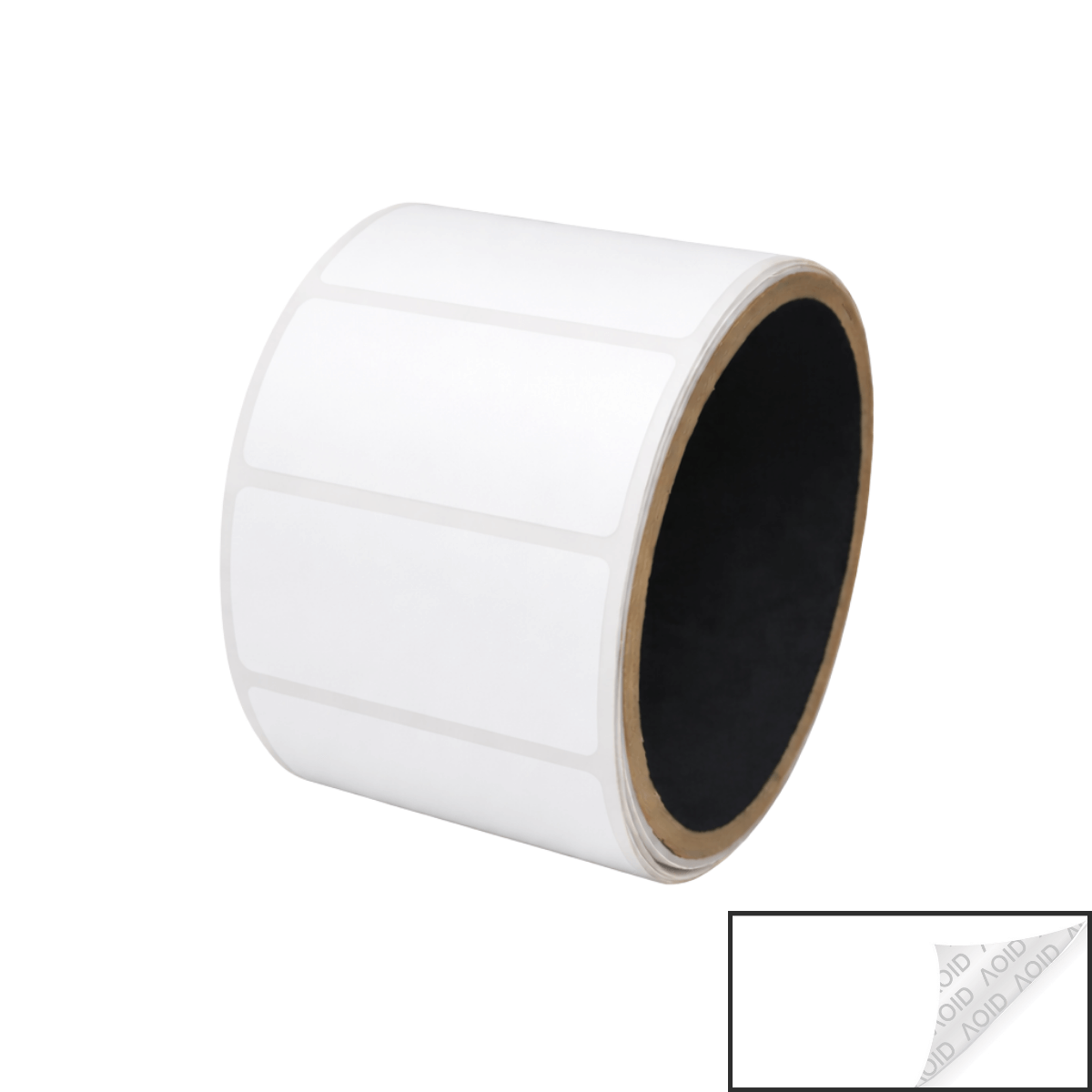 500 White No Residue Tamper-Evident Security Labels TamperGuard® Seal Sticker, Rectangle 2" x 1" (51mm x 25mm).