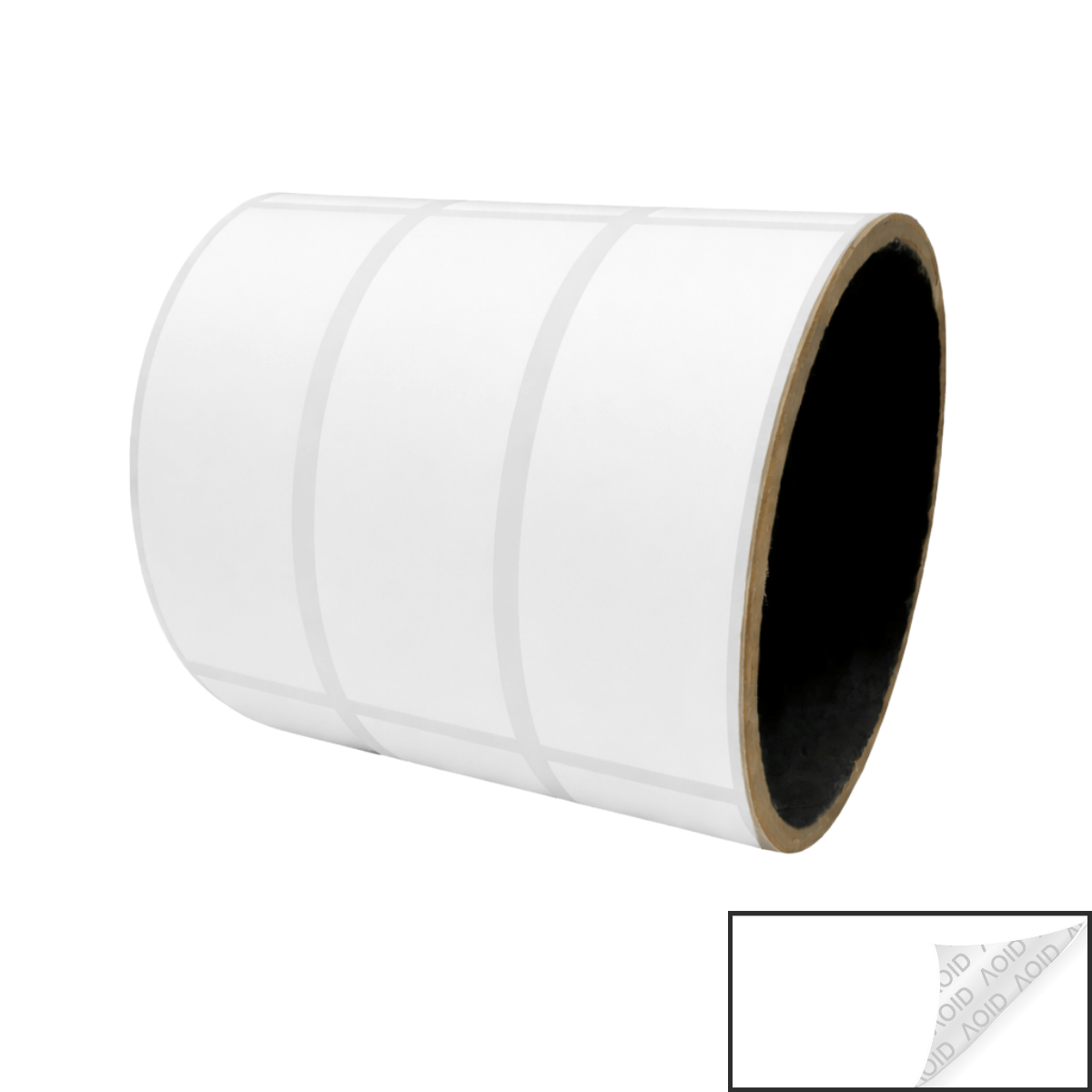 500 White No Residue Tamper-Evident Security Labels TamperGuard® Seal Sticker, Rectangle 2.75" x 1" (70mm x 25mm).