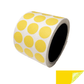 500 Yellow No Residue Tamper-Evident Security Labels TamperGuard® Seal Sticker, Round/ Circle 0.75" diameter (19mm).