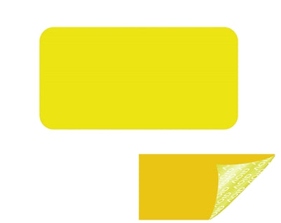 500 Yellow TamperGuard® Tamper Evident Security Label Seal Sticker Non Residue, Rectangle 1"x 0.5" (25mm x 13mm).