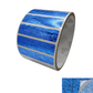500 Tamper Evident Holographic Bright Blue Security Label Seal Sticker, Rectangle 2" x 0.5" (51mm x 13mm).