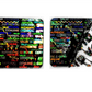 1,000 Black Tamper Evident Holographic Security Label Seal Sticker, Square 1" x 1" (25mm x 25mm)