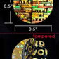 250 Gold Tamper Evident Holographic Security Round Label Seal Sticker, Round/ Circle 0.5" diameter (13mm).