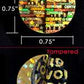 10,000 Gold Tamper Evident Holographic Security Round Label Seal Sticker, Round/ Circle 0.75" diameter (19mm).