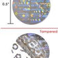 1,000 Silver Tamper Evident Holographic Security Round Label Seal Sticker, Round/ Circle 0.5" diameter (13mm).