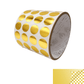 250 TamperVoidPro® Bright Gold Metallic Tamper-Evident Security Labels Seal Sticker, Round/ Circle 0.625" diameter (16mm).