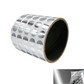250 TamperVoidPro® Metallic Silver Chrome Tamper-Evident Security Labels Seal Sticker, Round/ Circle 0.5" diameter (13mm).