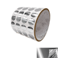 250 TamperVoidPro® Metallic Silver Chrome Tamper-Evident Security Labels Seal Sticker, Round/ Circle 0.625" diameter (16mm).